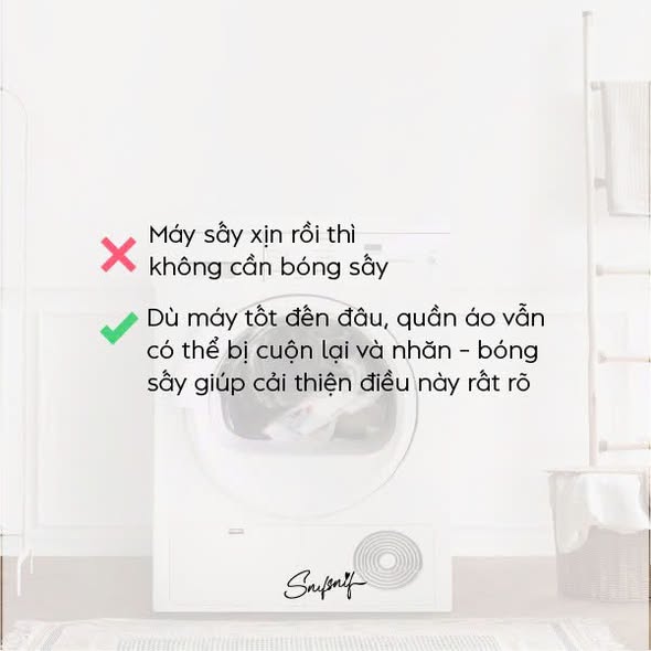 MỘT VÀI HIỂU LẦM NHỎ VỀ BÓNG SẤY – HIỂU ĐÚNG ĐỂ CHĂM SÓC QUẦN ÁO TỐT HƠN